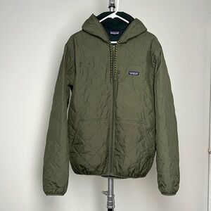 Men’s Diamond Quilted Bomber Hoodie